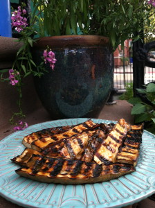 Grilled Japanese Eggplant with Miso Glaze--photo copyright Anne Underwood Enslow