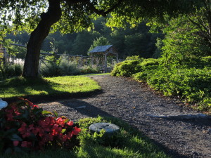 Gardens at Mohonk--photo copyright Anne Underwood Enslow