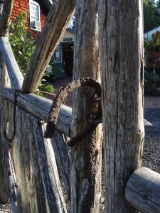 The greenhouse gate at Mohonk--photo copyright Anne Underwood Enslow